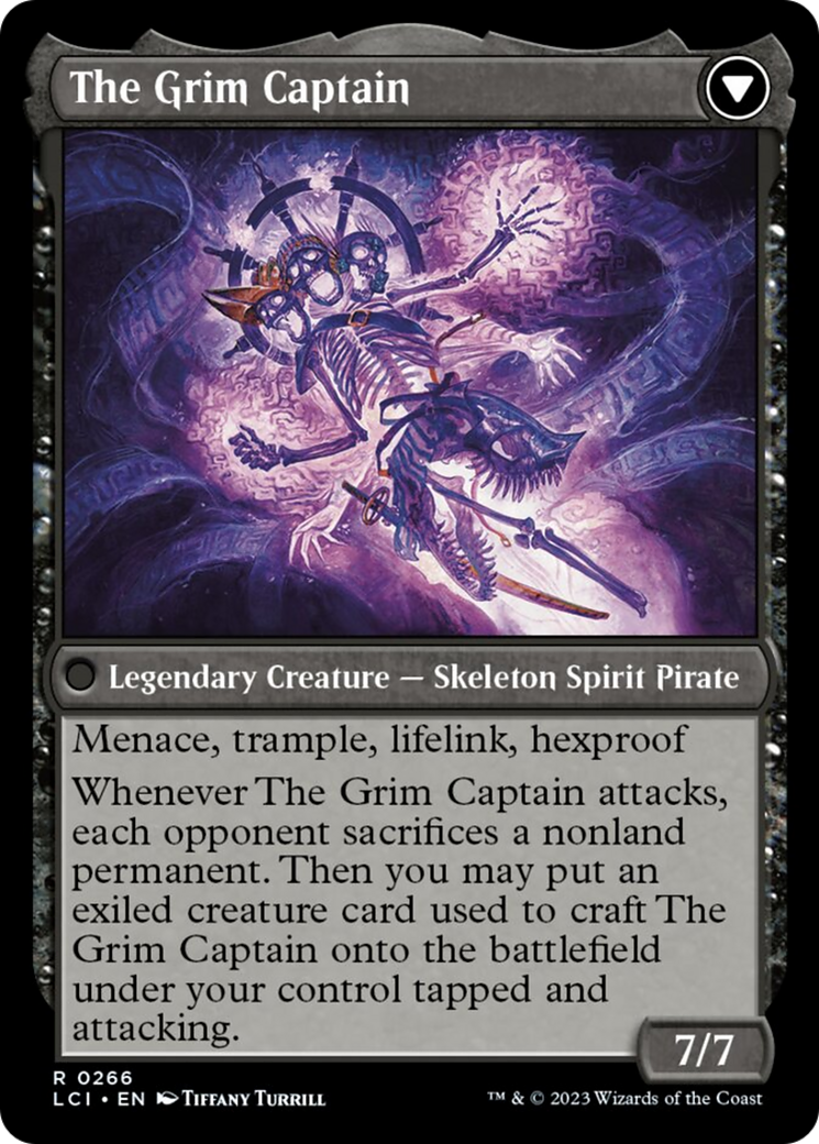 Throne of the Grim Captain // The Grim Captain [The Lost Caverns of Ixalan] | Cards and Coasters CA