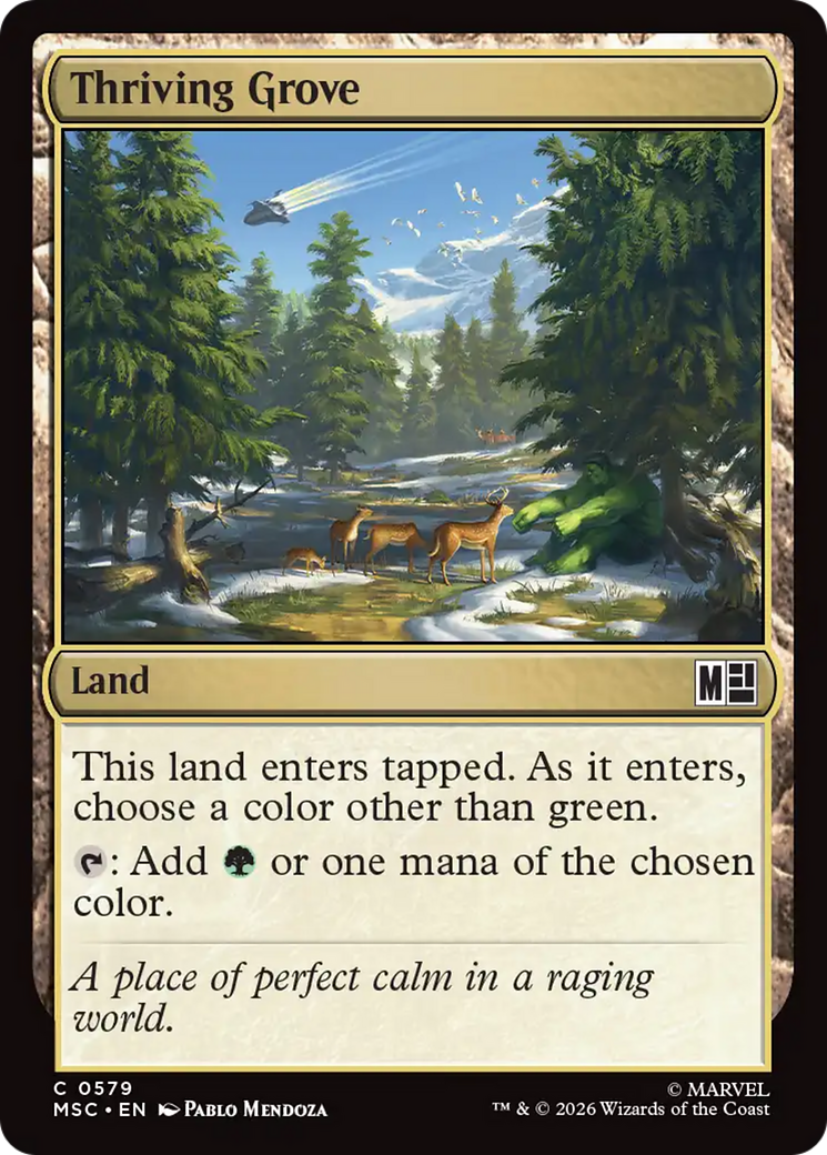 Thriving Grove [Marvel Super Heroes Commander] | Cards and Coasters CA