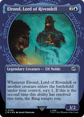 Elrond, Lord of Rivendell (Showcase) (Surge Foil) [The Lord of the Rings: Tales of Middle-Earth] | Cards and Coasters CA