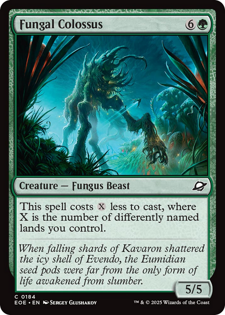 Fungal Colossus [Edge of Eternities] | Cards and Coasters CA