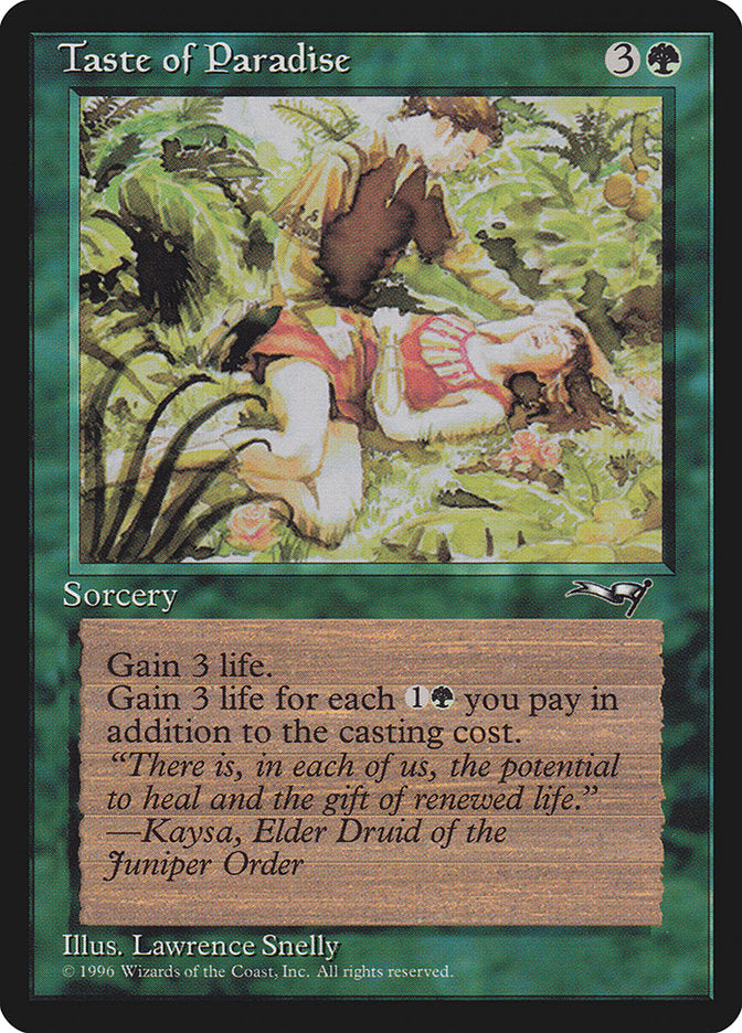 Taste of Paradise (Red Attire) [Alliances] | Cards and Coasters CA