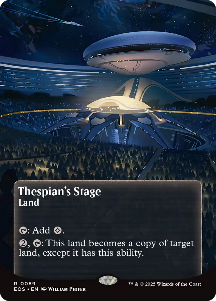 Thespian's Stage (0089) (Borderless) [Edge of Eternities: Stellar Sights] | Cards and Coasters CA