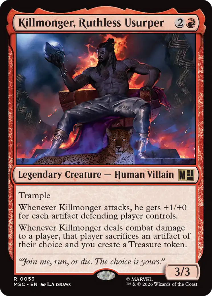 Killmonger, Ruthless Usurper [Marvel Super Heroes Commander] | Cards and Coasters CA