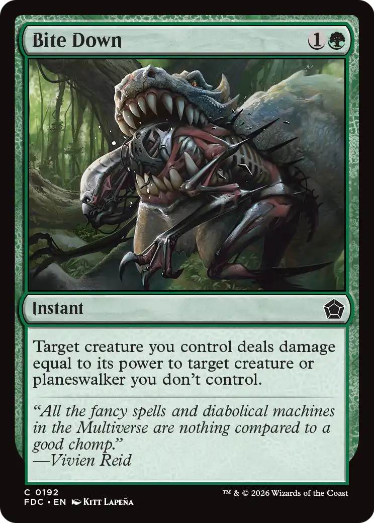 Bite Down [Foundations Commander] | Cards and Coasters CA