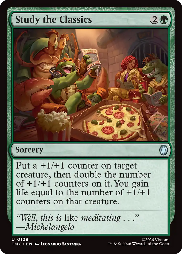 Study the Classics [Teenage Mutant Ninja Turtles Commander] | Cards and Coasters CA