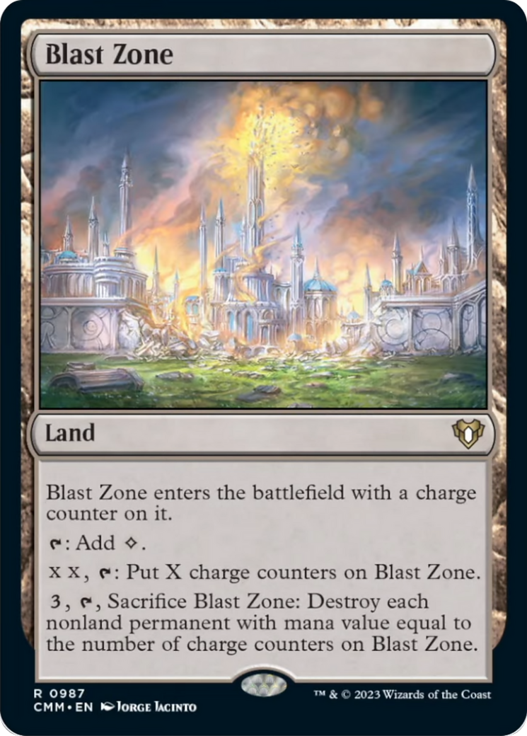 Blast Zone [Commander Masters] | Cards and Coasters CA