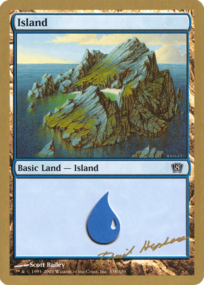 Island (dh338) (Dave Humpherys) [World Championship Decks 2003] | Cards and Coasters CA