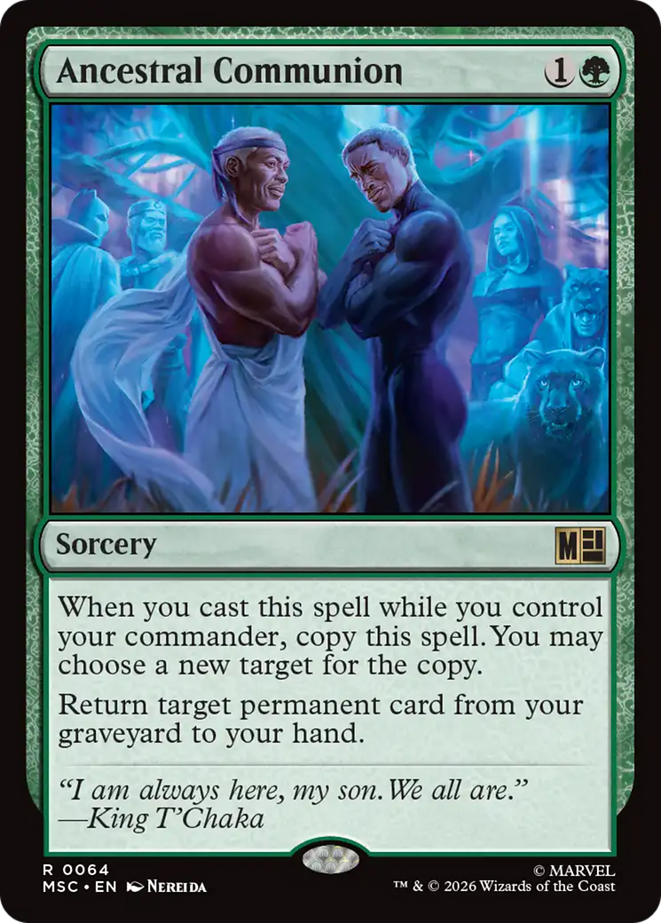 Ancestral Communion (Surge Foil) [Marvel Super Heroes Commander] | Cards and Coasters CA