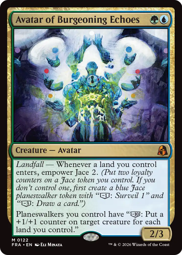 Avatar of Burgeoning Echoes [Reality Fracture] | Cards and Coasters CA