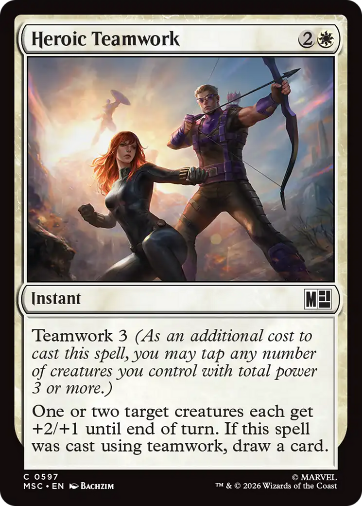 Heroic Teamwork [Marvel Super Heroes Commander] | Cards and Coasters CA