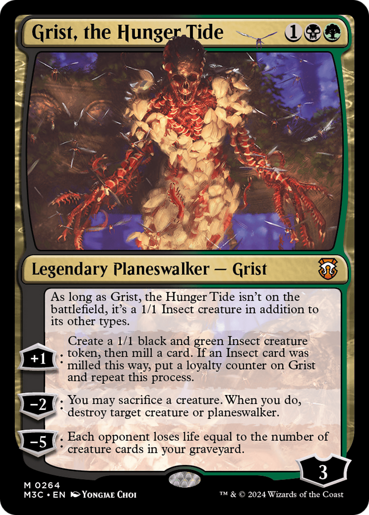 Grist, the Hunger Tide (Ripple Foil) [Modern Horizons 3 Commander] | Cards and Coasters CA