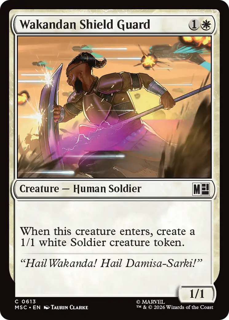 Wakandan Shield Guard [Marvel Super Heroes Commander] | Cards and Coasters CA
