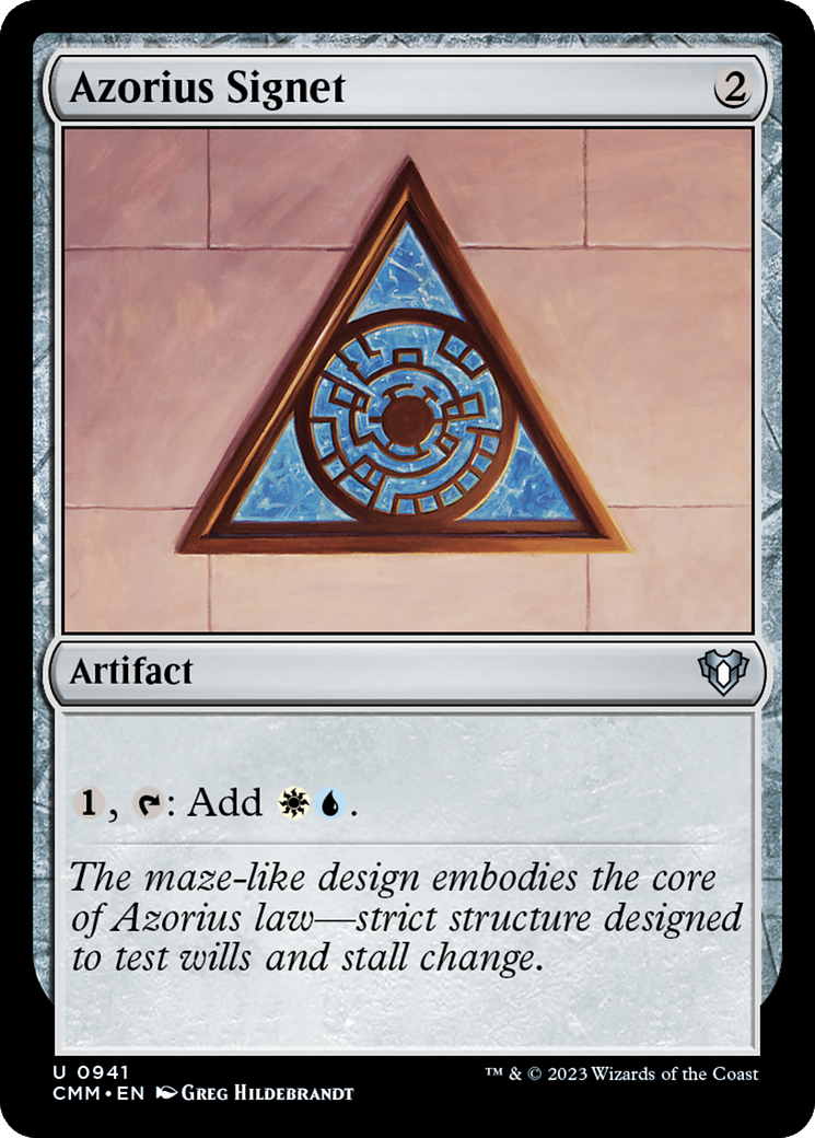 Azorius Signet [Commander Masters] | Cards and Coasters CA