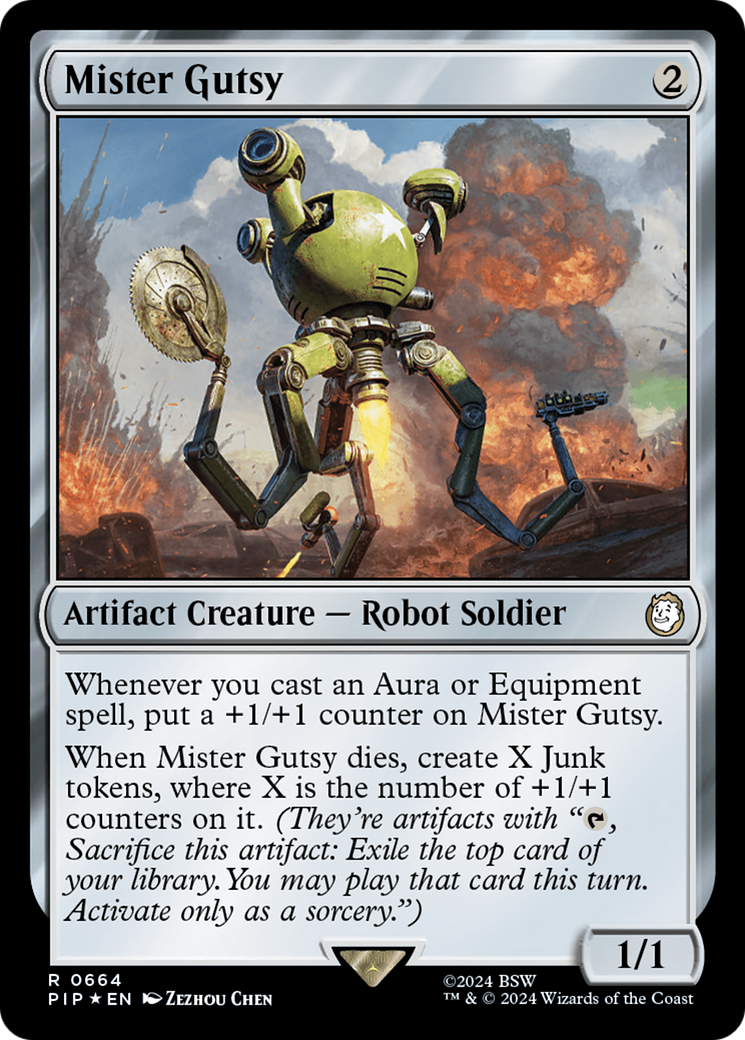 Mister Gutsy (Surge Foil) [Fallout] | Cards and Coasters CA