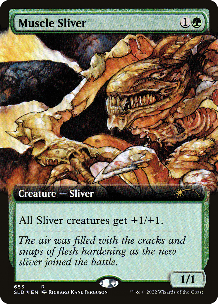 Muscle Sliver (Extended Art) [Secret Lair Drop Promos] | Cards and Coasters CA