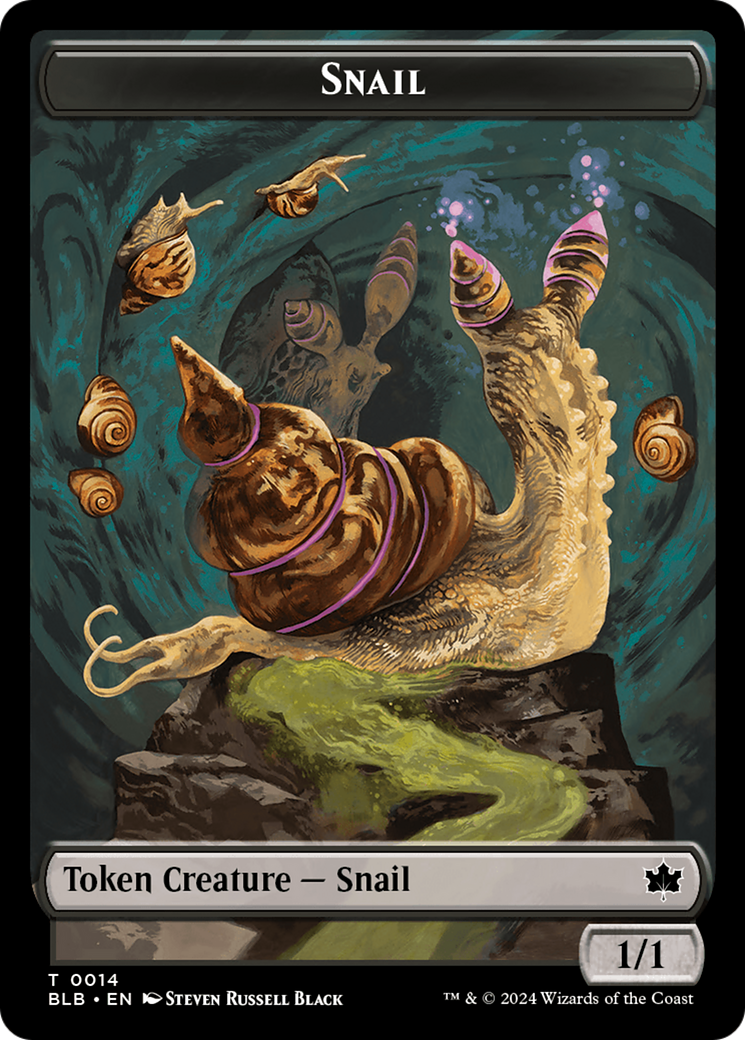 Snail Token [Bloomburrow Tokens] | Cards and Coasters CA