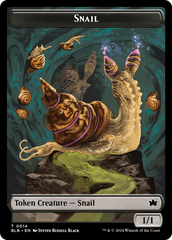 Snail // Thundertrap Trainer Double-Sided Token [Bloomburrow Tokens] | Cards and Coasters CA