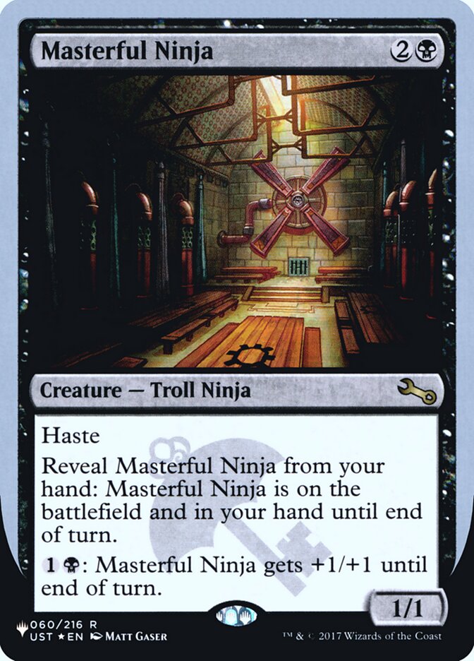 Masterful Ninja (Unfinity Foil Edition) [The List] | Cards and Coasters CA