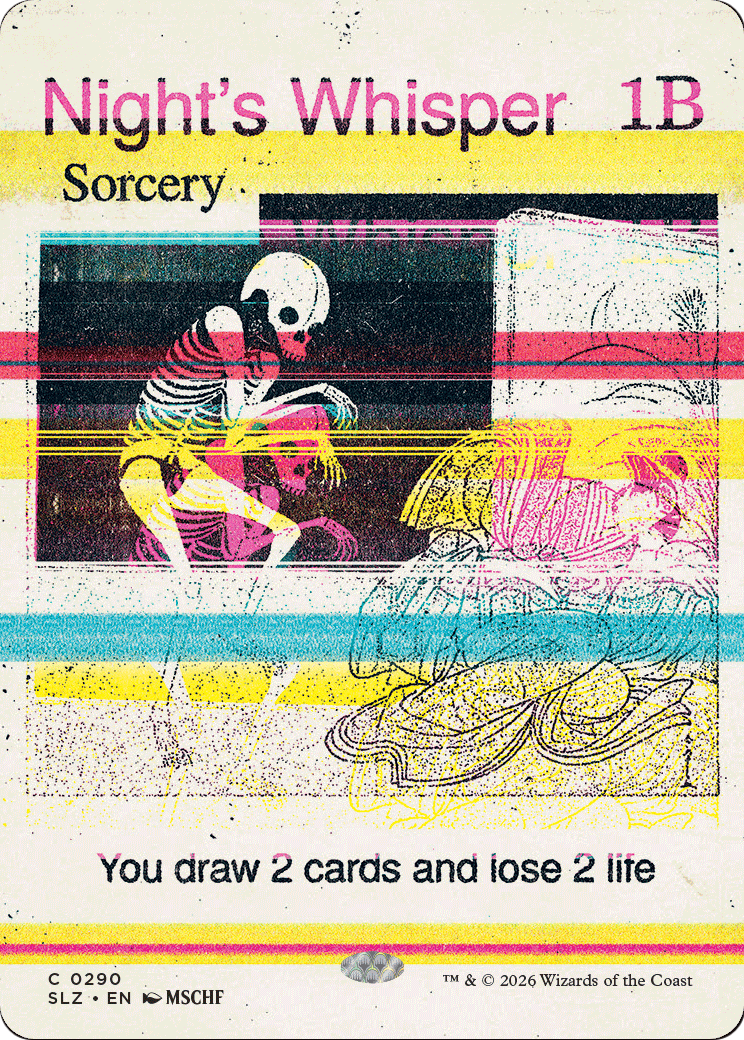 Night's Whisper (0290) [Secret Lair x MSCHF: The Zeta Set] | Cards and Coasters CA