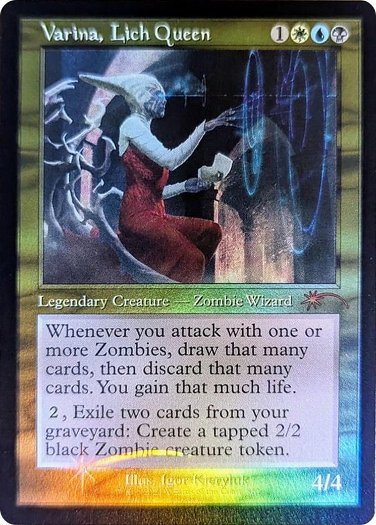 Varina, Lich Queen (Retro Frame) [Secret Lair Drop Series] | Cards and Coasters CA