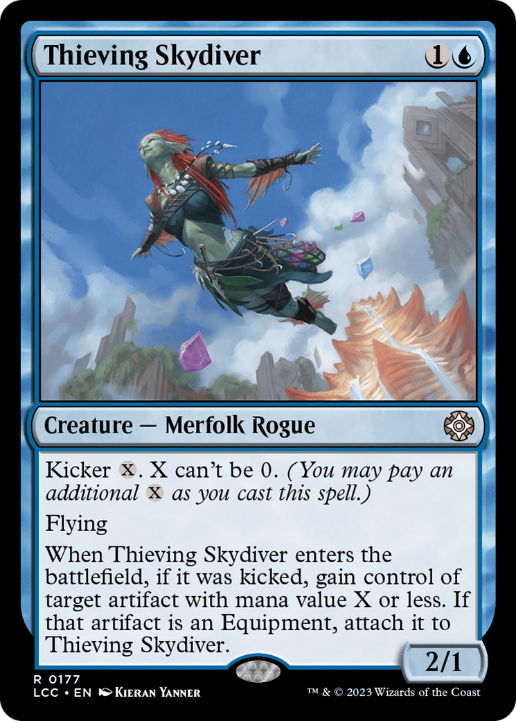 Thieving Skydiver [The Lost Caverns of Ixalan Commander] | Cards and Coasters CA