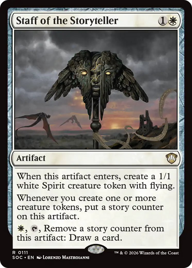 Staff of the Storyteller [Secrets of Strixhaven Commander] | Cards and Coasters CA