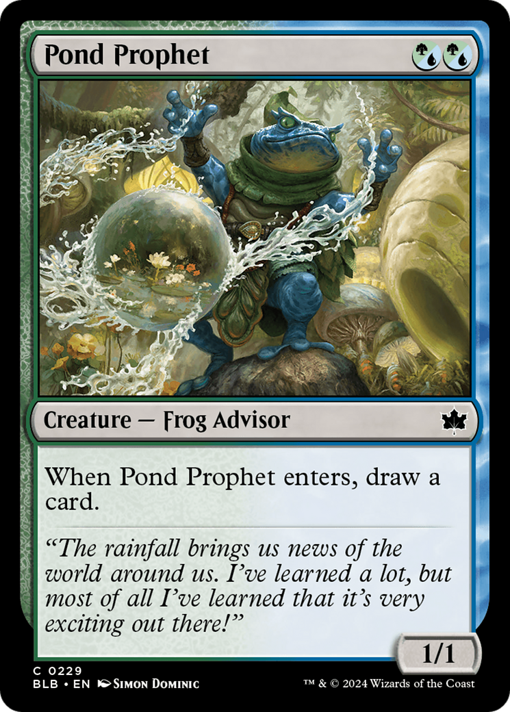 Pond Prophet [Bloomburrow] | Cards and Coasters CA