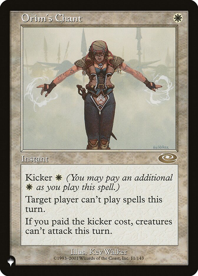 Orim's Chant [The List] | Cards and Coasters CA