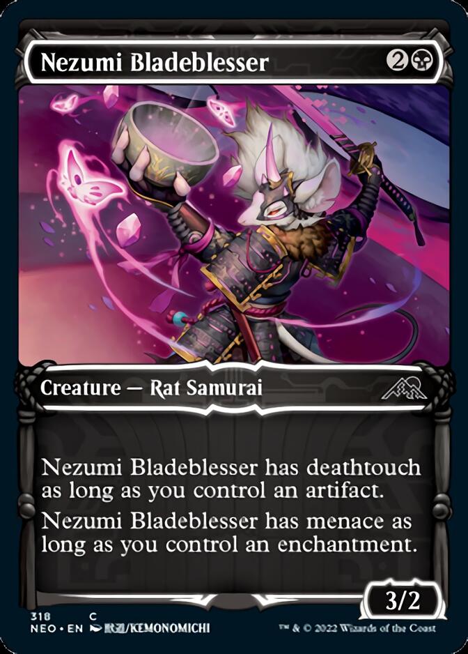 Nezumi Bladeblesser (Showcase Samurai) [Kamigawa: Neon Dynasty] | Cards and Coasters CA