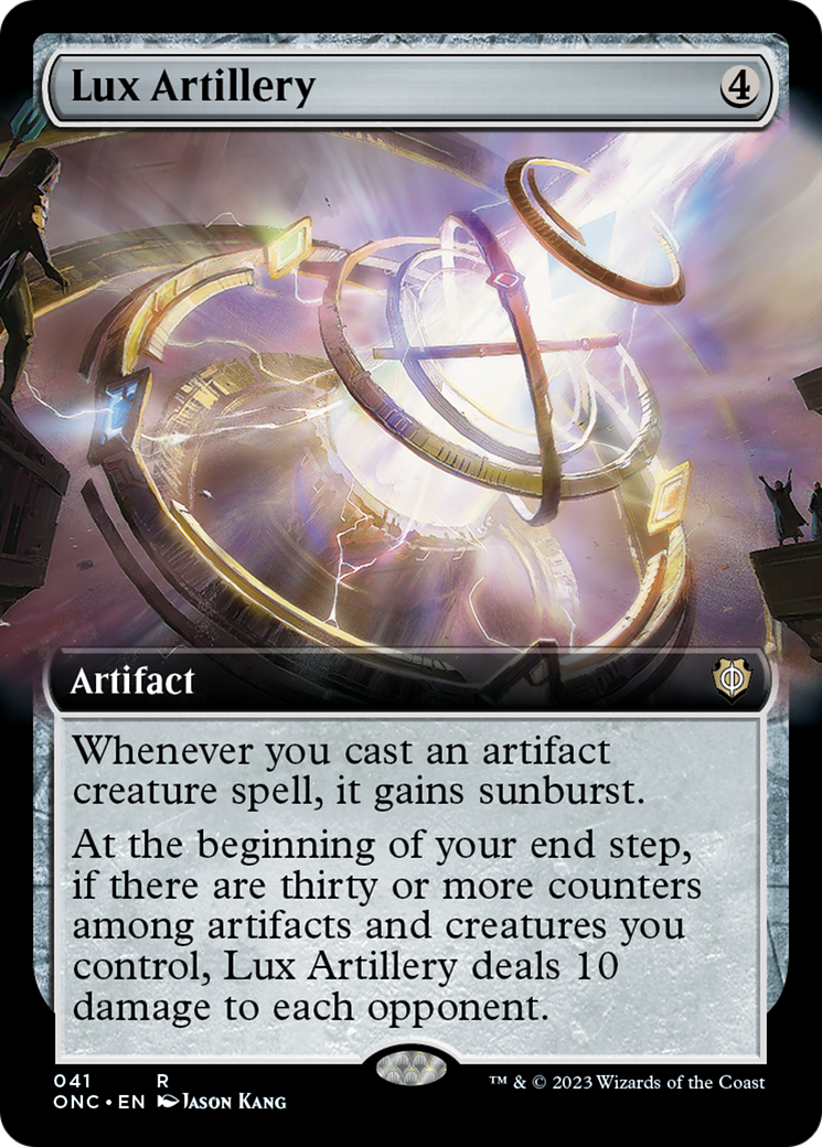 Lux Artillery (Extended Art) [Phyrexia: All Will Be One Commander] | Cards and Coasters CA