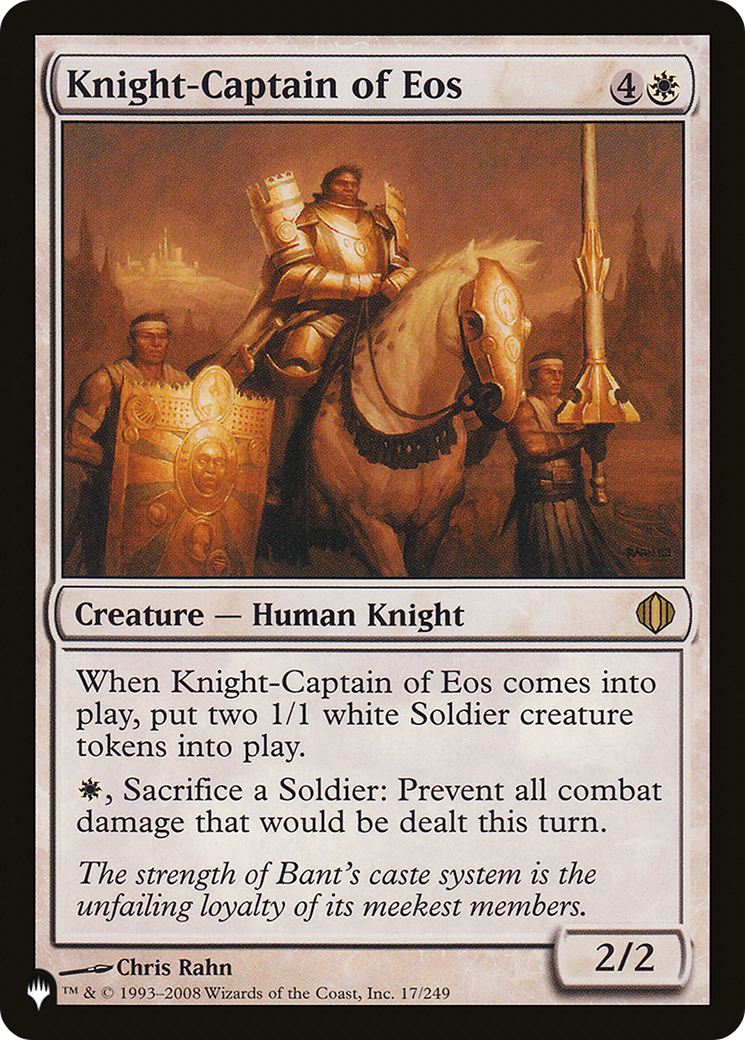 Knight-Captain of Eos [The List] | Cards and Coasters CA