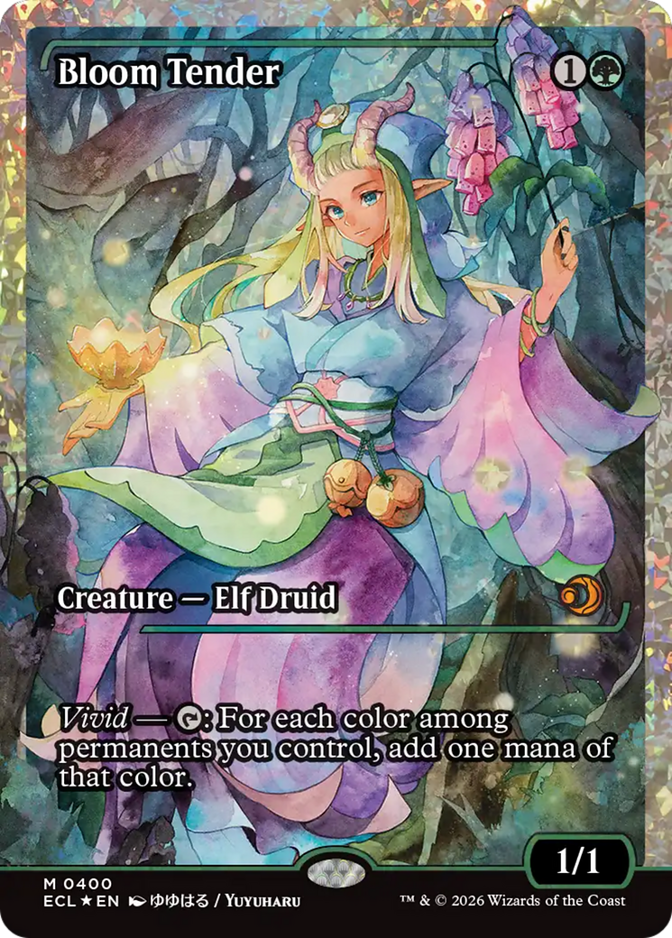 Bloom Tender (0400) (Showcase) (Fracture Foil) [Lorwyn Eclipsed] | Cards and Coasters CA