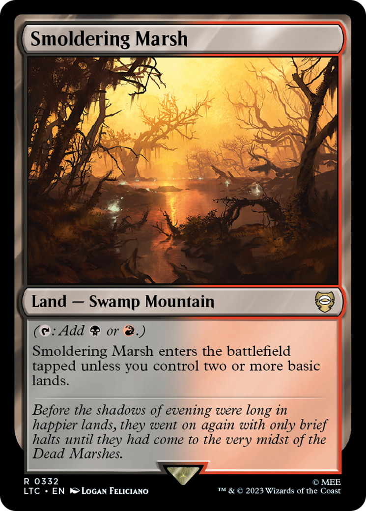 Smoldering Marsh [The Lord of the Rings: Tales of Middle-Earth Commander] | Cards and Coasters CA