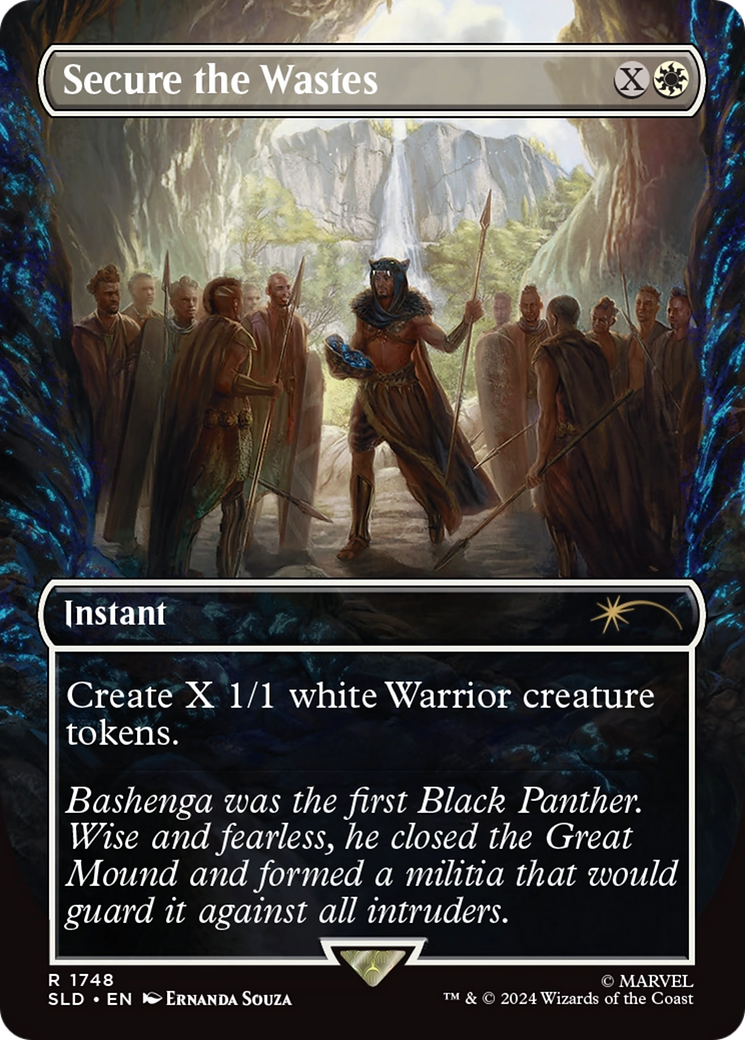 Secure the Wastes (Rainbow Foil) [Secret Lair Drop Series] | Cards and Coasters CA