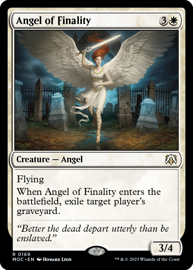 Angel of Finality [March of the Machine Commander] | Cards and Coasters CA