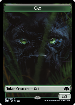 Zombie // Cat (008) Double-Sided Token [Dominaria Remastered Tokens] | Cards and Coasters CA