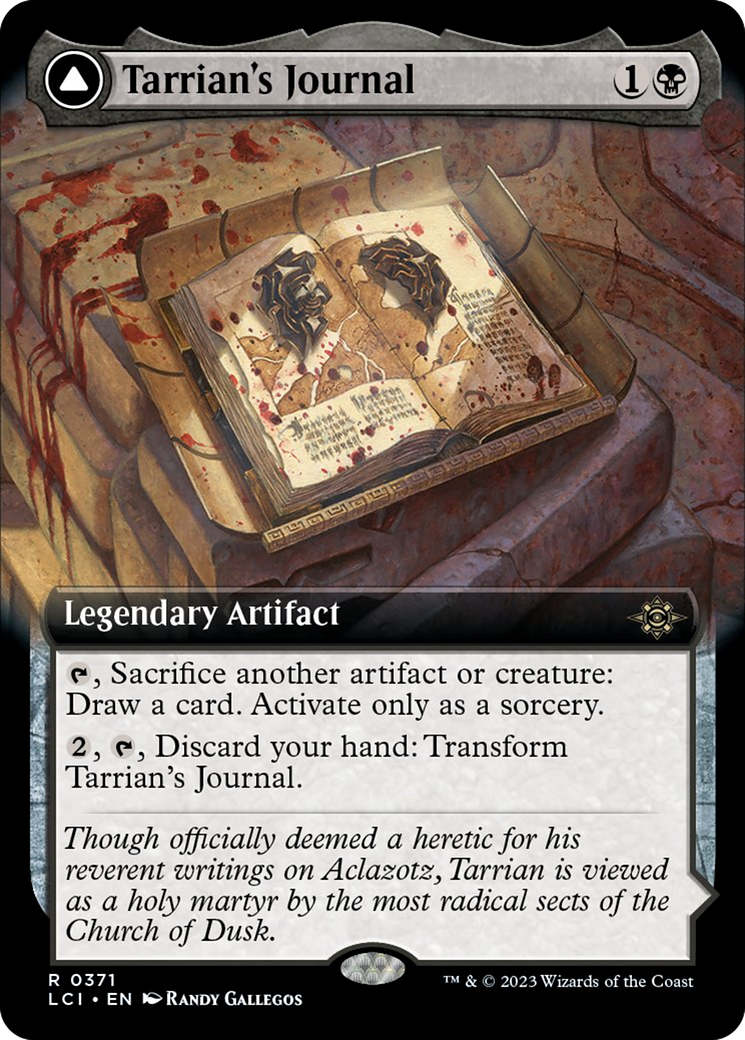 Tarrian's Journal // The Tomb of Aclazotz (Extended Art) [The Lost Caverns of Ixalan] | Cards and Coasters CA