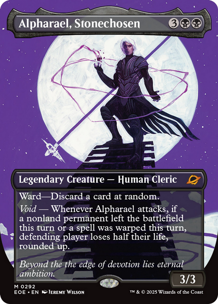 Alpharael, Stonechosen (Borderless) [Edge of Eternities] | Cards and Coasters CA