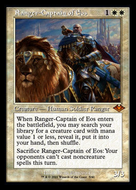 Ranger-Captain of Eos (Retro Foil Etched) [Modern Horizons] | Cards and Coasters CA