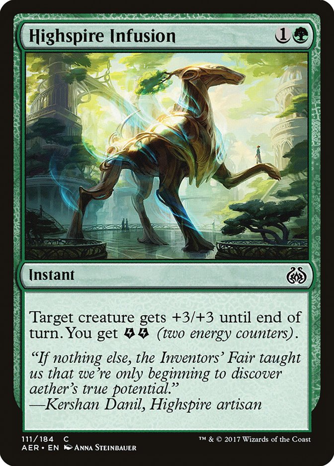Highspire Infusion [Aether Revolt] | Cards and Coasters CA