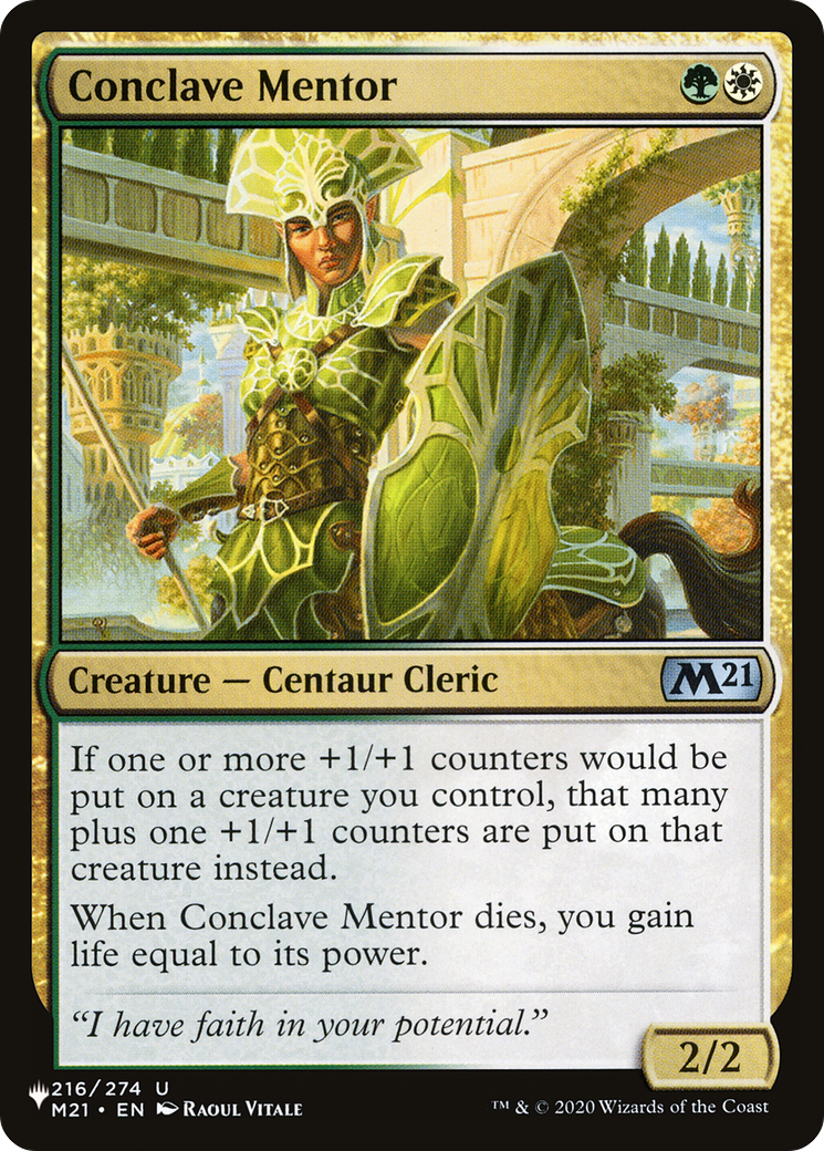 Conclave Mentor [The List Reprints] | Cards and Coasters CA