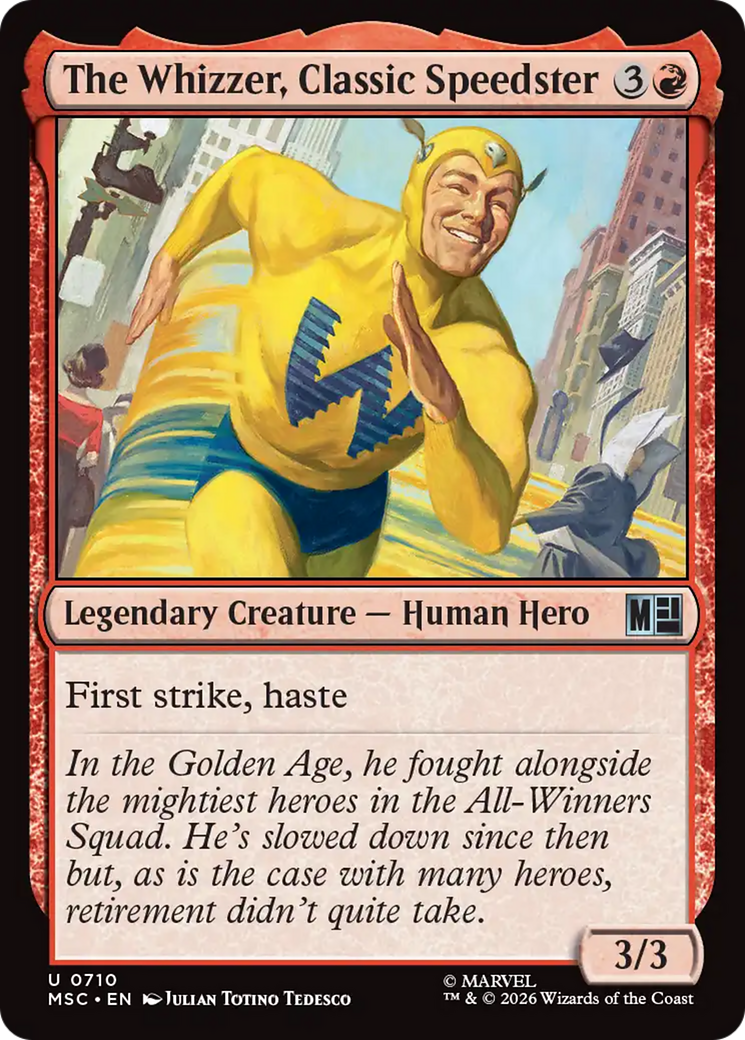 The Whizzer, Classic Speedster [Marvel Super Heroes Commander] | Cards and Coasters CA