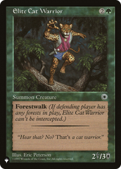 Elite Cat Warrior (Flavor Text) [The List Reprints] | Cards and Coasters CA