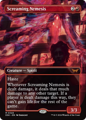 Screaming Nemesis (Borderless) [Duskmourn: House of Horror] | Cards and Coasters CA