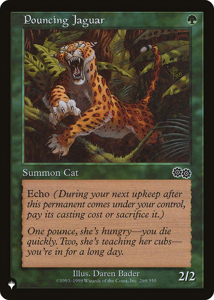 Pouncing Jaguar [The List] | Cards and Coasters CA