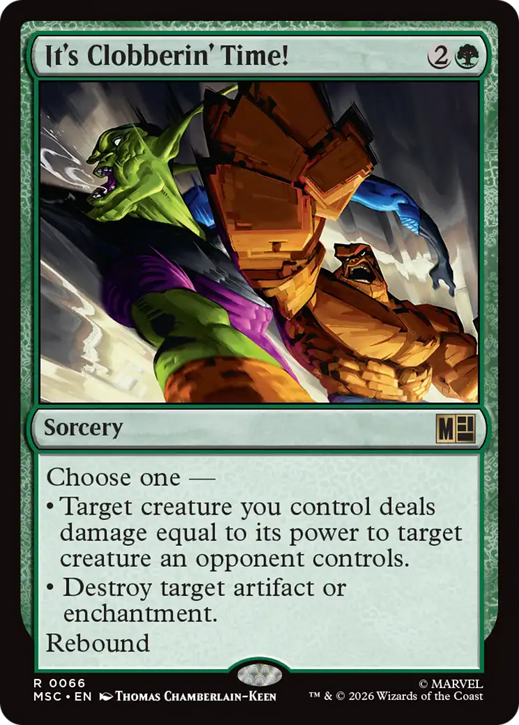 It's Clobberin' Time! [Marvel Super Heroes Commander] | Cards and Coasters CA