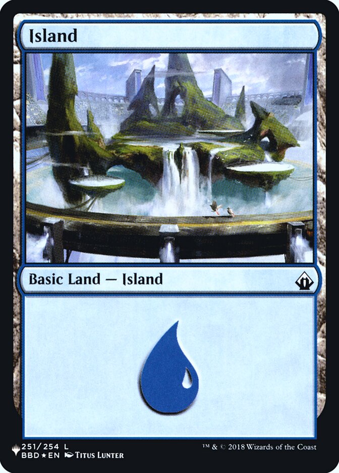 Island (Battlebound) [Secret Lair: Heads I Win, Tails You Lose] | Cards and Coasters CA