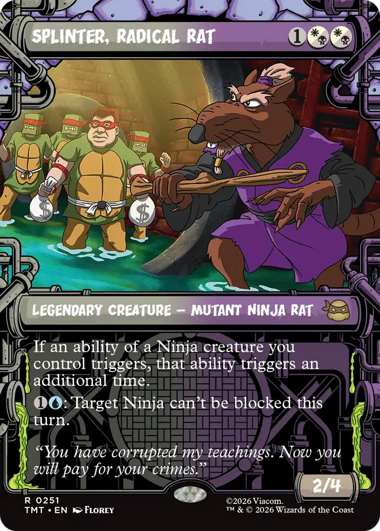 Splinter, Radical Rat (Showcase) [Teenage Mutant Ninja Turtles] | Cards and Coasters CA