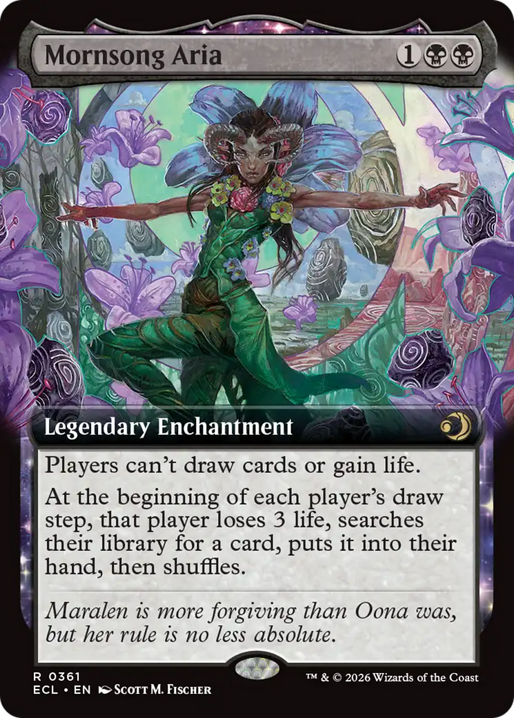 Mornsong Aria (Extended Art) [Lorwyn Eclipsed] | Cards and Coasters CA