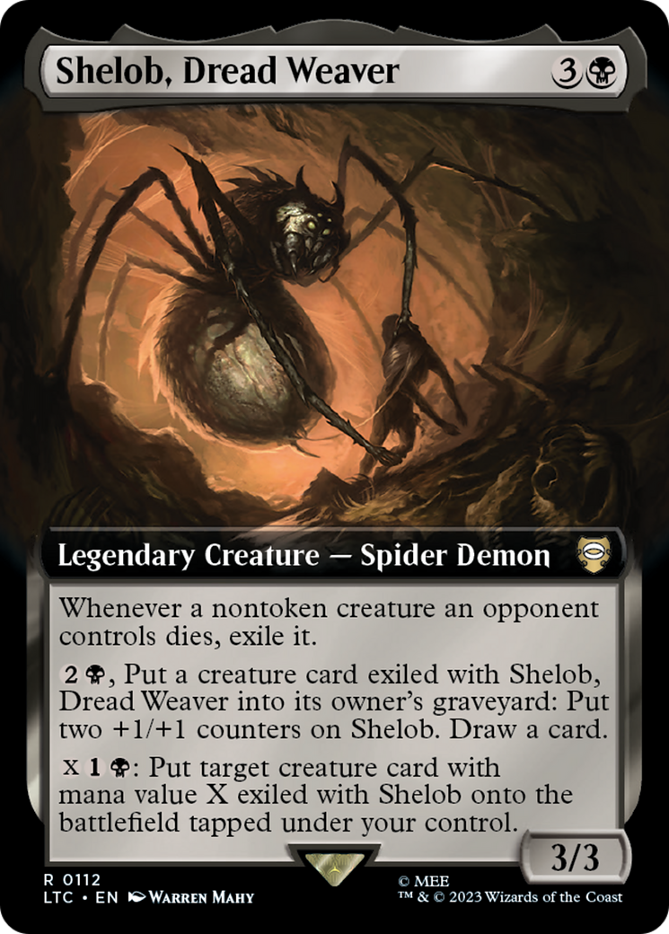 Shelob, Dread Weaver (Extended Art) [The Lord of the Rings: Tales of Middle-Earth Commander] | Cards and Coasters CA